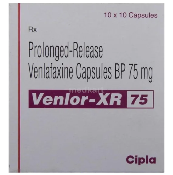 venlor xr 75mg capsule 10's